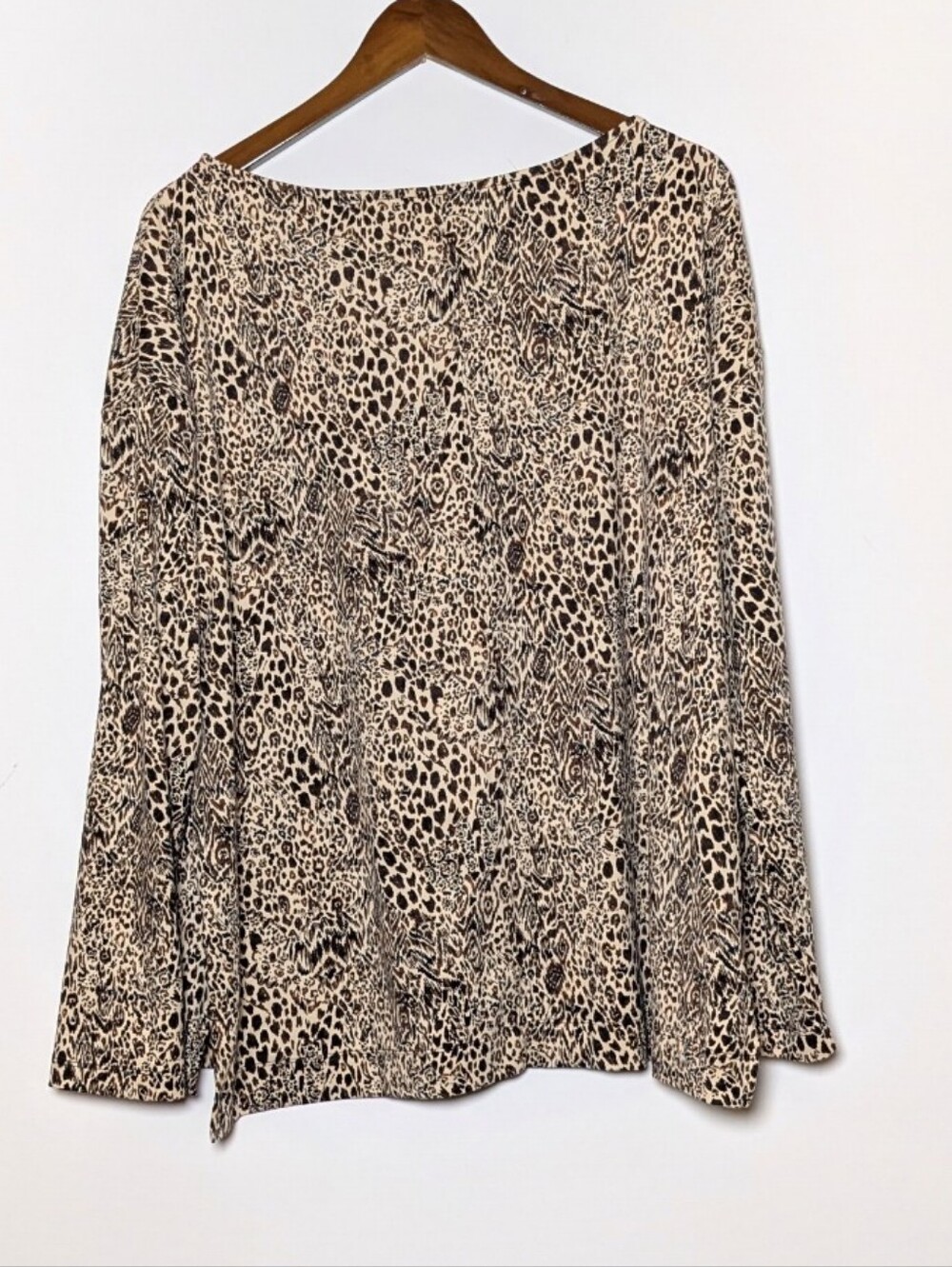 Lilly Pulitzer Long-Sleeve Animal Leopard Print Blouse  Size XL - Picture 6 of 6